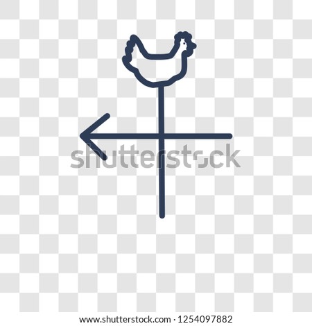 Vane icon. Trendy Vane logo concept on transparent background from Agriculture Farming and Gardening collection