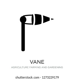 vane icon vector on white background, vane trendy filled icons from Agriculture farming and gardening collection, vane simple element illustration