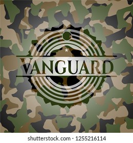 Vanguard on camouflaged texture