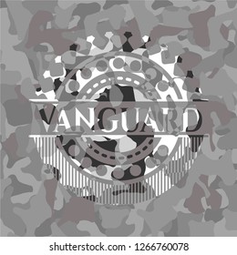 Vanguard on grey camouflage pattern