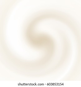 Vanilla and Coffee Cream abstract background or texture. 
Sweet vanilla yogurt. Beige colors. Vector illustration