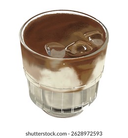Vanilla espresso americano coffee drink dessert