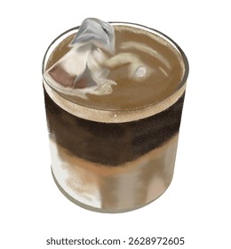 Vanilla espresso americano coffee drink dessert