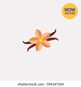 Vanilla flower and sticks