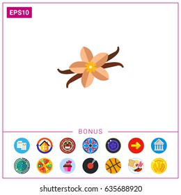 Vanilla flower and sticks