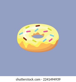 Ilustración vectorial aislada con acristalamiento de vainilla. Diseño sencillo y minimalista. 