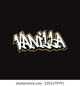 vanilla graffiti vector tagging letter word text street art