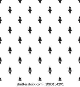 Vanilla ice cream pattern vector seamless repeating for any web design