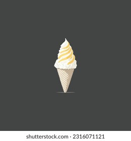 Vanilla Eis, Vektorgrafik.