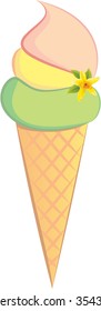 Vanilla ice-cream