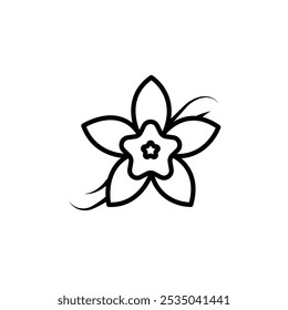 Vanilla icon Isolated flat vector in outline