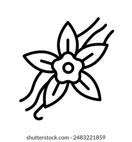 Vanilla icon logo sign vector outline