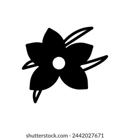 Vanilla icon in vector. Logotype
