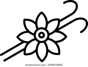 Vanilla Line Vector Icon Design