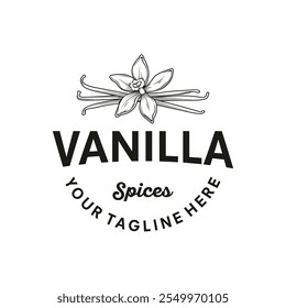 Ilustração do vetor do projeto do logotipo da Vanilla