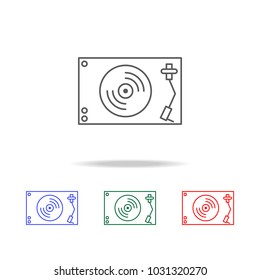 vanilla player icon. Elements in multi colored icons for mobile concept and web apps. Icons for website design and development, app development on white background