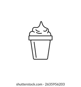 Vanilla Soft Serve Ice Cream Cup