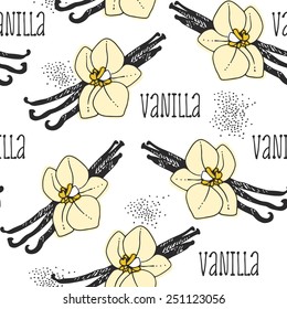 Vanilla stick with flower pattern