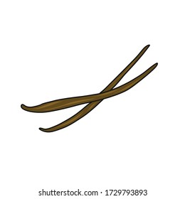 vanilla sticks doodle icon, vector illustration