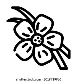 vanilla sticks line icon vector. vanilla sticks sign. isolated contour symbol black illustration