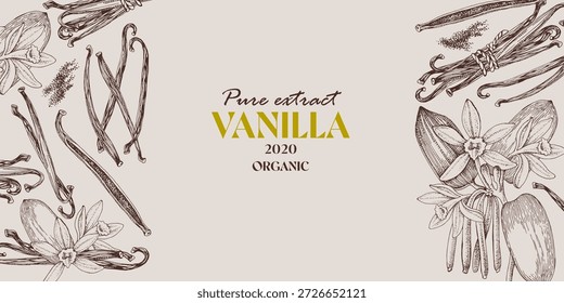 Vanilla vector horizontal banner template