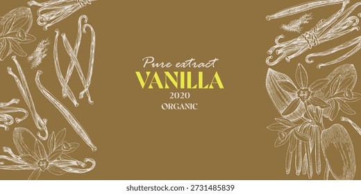 Vanilla Vektor horizontale Banner Vorlage