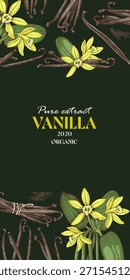 Plantilla de Anuncio de Vertical de Vector de vainilla