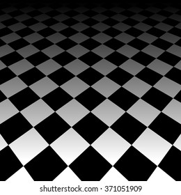 Vanishing Checkered Surface 3d Surface Perspective Stock Vector ...