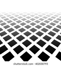 Vanishing pattern of squares in perspective