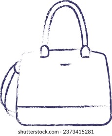 Vanity bag hand drawn vector illustration