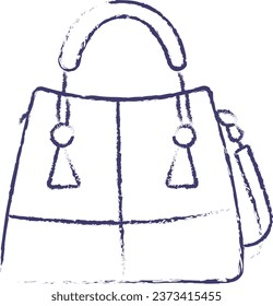 Vanity bag hand drawn vector illustration