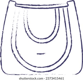 Vanity bag hand drawn vector illustration