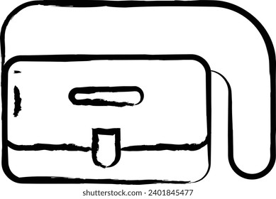 Vanity Bag hand drawn vector illustration