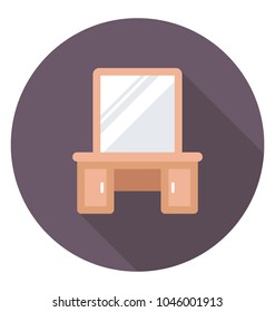 
Vanity makeup table with drawers 
