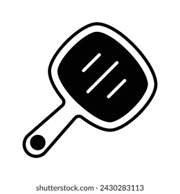 Vanity mirror of hand mirror vector design, customizable icon of beauty mirror