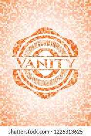 Vanity orange mosaic emblem