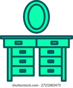 Conjunto de vanidad Icon Symbol Art Sign