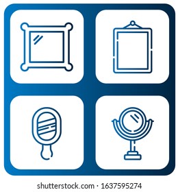 vanity simple icons set. Contains such icons as Mirror, can be used for web, mobile and logo