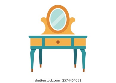 Vanity Table Creative Vector Design on a White Background