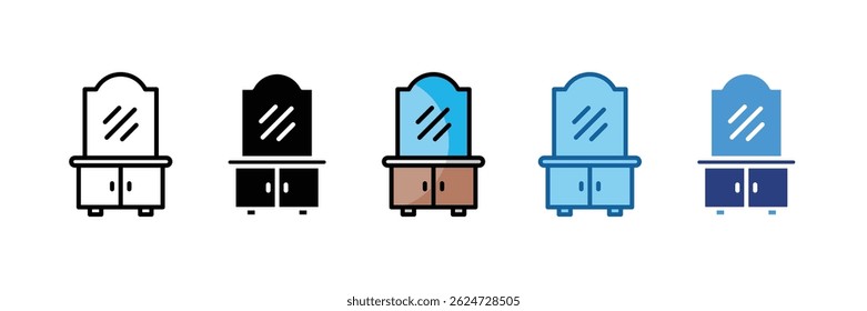 Vanity Table Icon Element For Design
