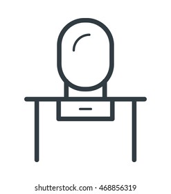 Vanity Table Vector Icon