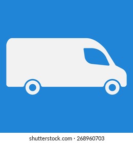 Van,minibus,delivery icon,sign. Modern simple design,flat style. Vector illustration EPS8