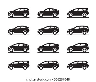 Vans and sport utility vehicles - vector illustration