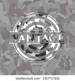 Vantage grey camo emblem
