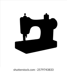 Vantage  sewing machine silhouette vector icon sign symbol illustration design.