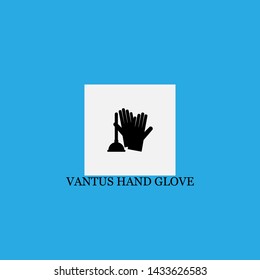 vantus hand glove icon sign signifier vector