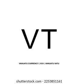 Vanuatu Currency Symbol, Vanuatu Vatu Icon, VUV Sign. Vector Illustration