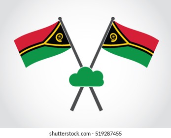 Vanuatu Emblem Cloud Computing