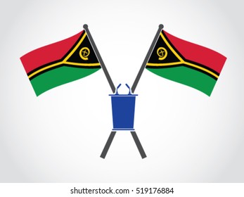 Vanuatu Emblem Lectern