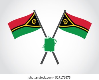 Vanuatu Emblem Paper